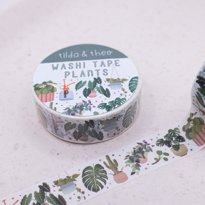 Washi Tape - Zimmerpflanzen