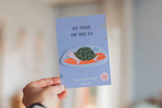 Bügelbild  - Die starke Bande - Schildkröte