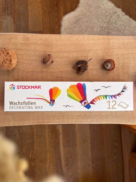 Stockmar Wachsfolien 12 Farben 200x40mm