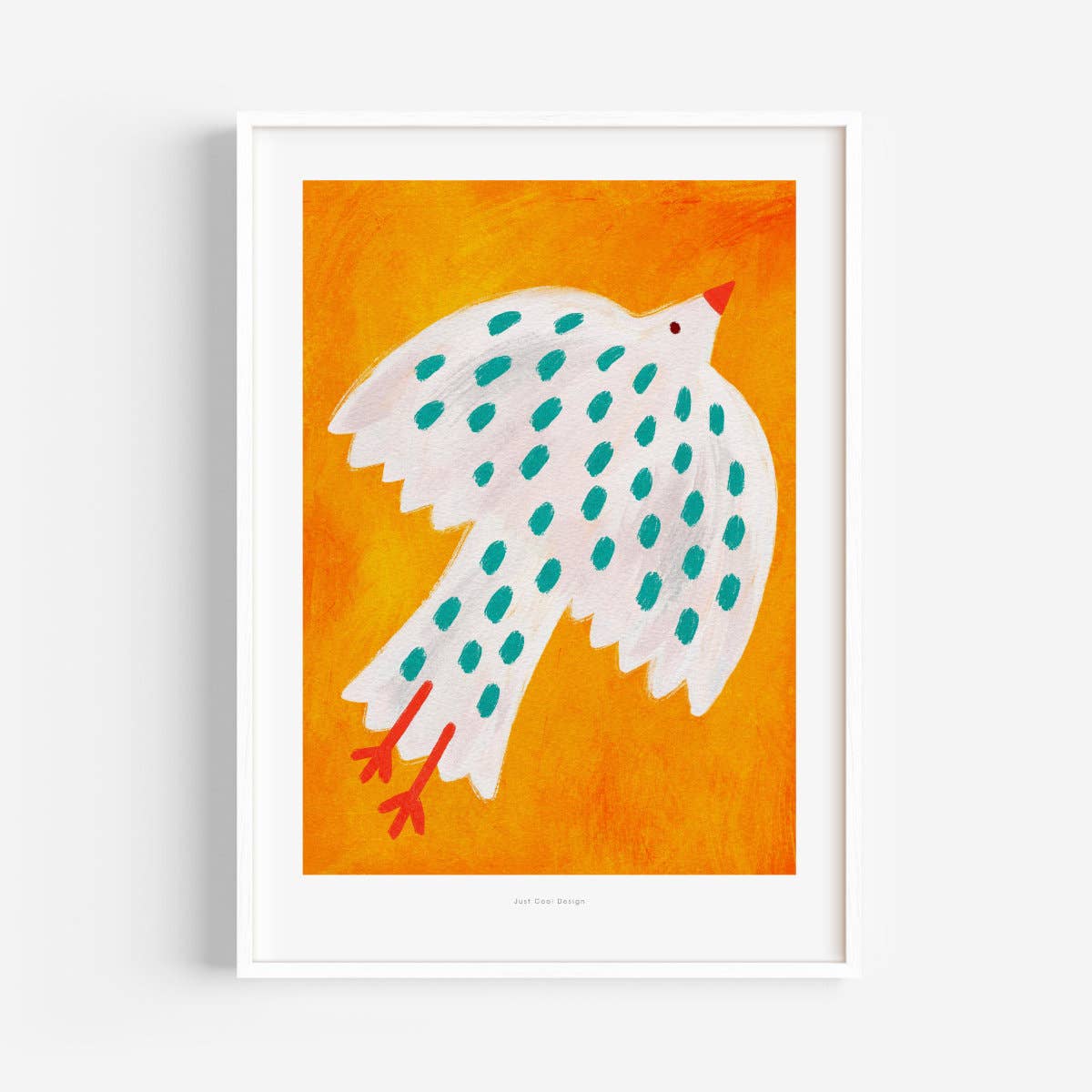 Weißer Vogel - Kunstdruck in A4 und A3