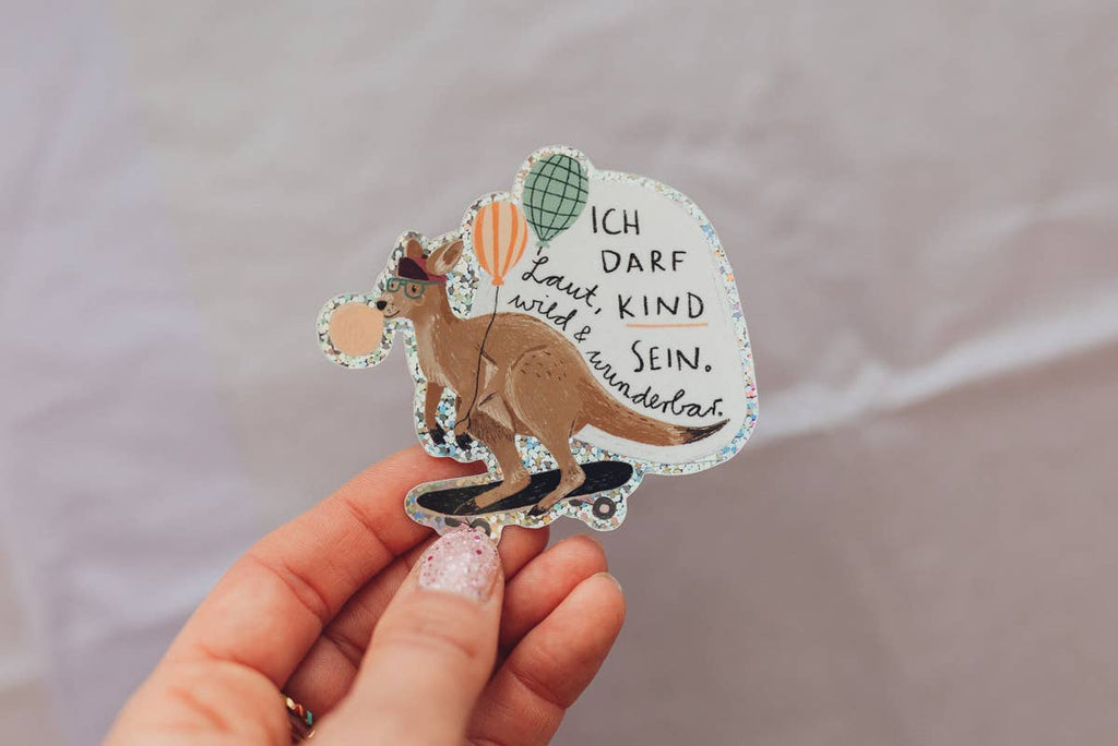 Glitzersticker Känguru von Liesels Wicht, Ansicht 3