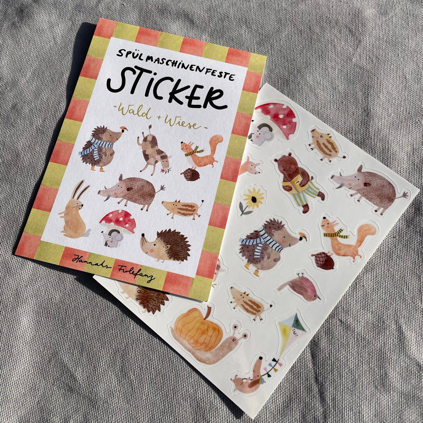 Stickerbogen - Wald und Wiese
