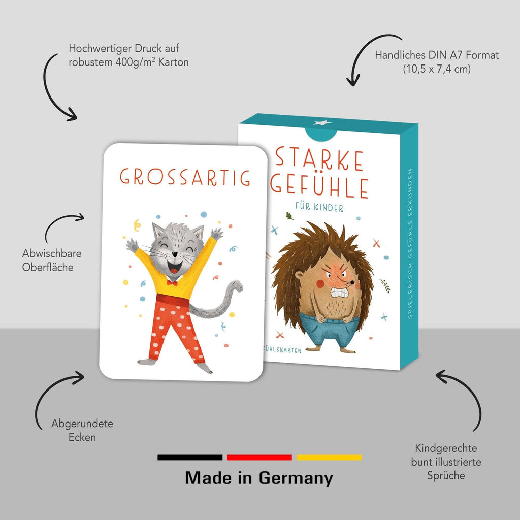 Gefühlskarten Starke Gefühle für Kinder von Rüsselfuchs