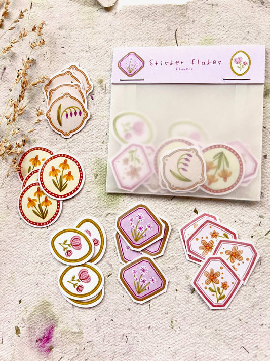 Stickerflocken - Blumen