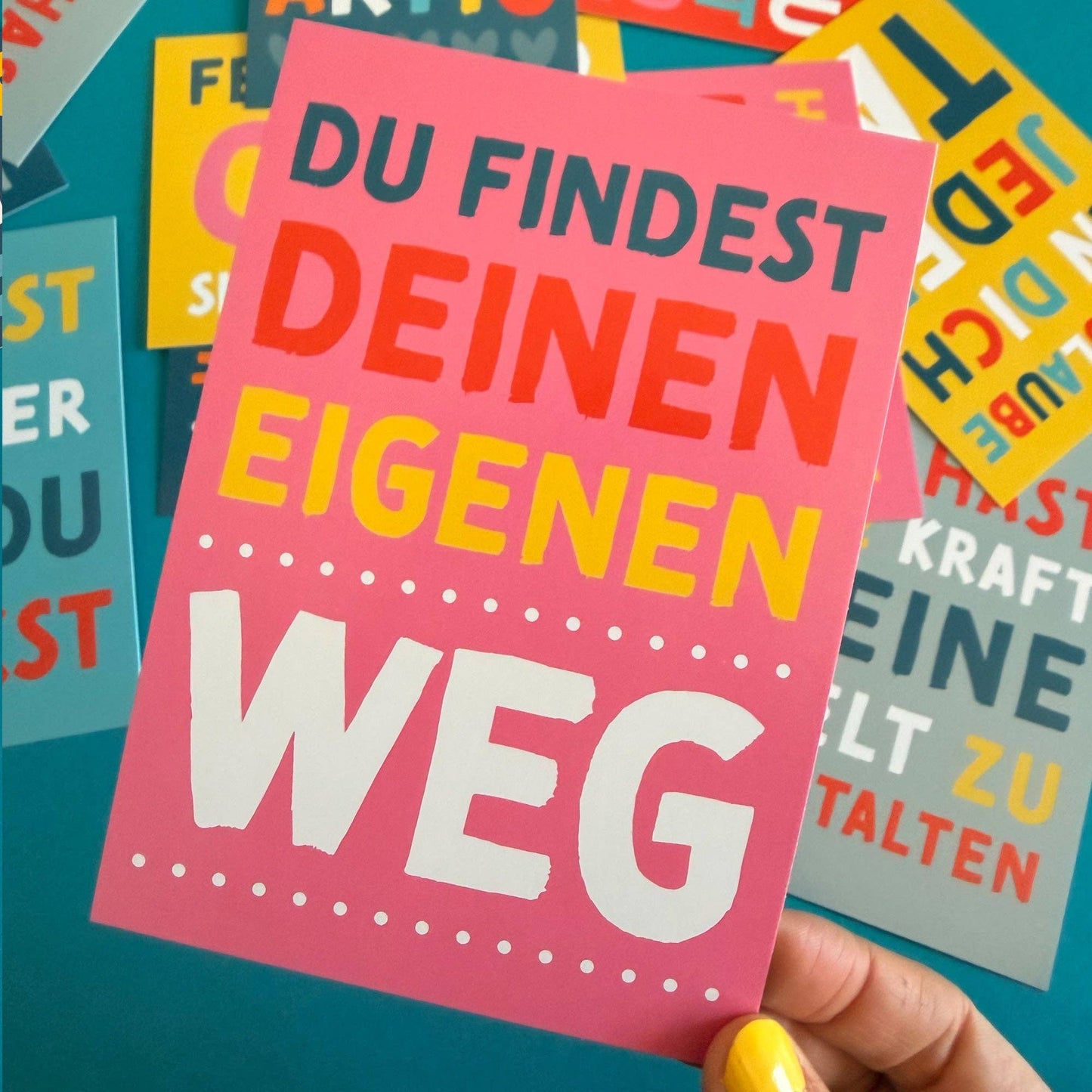 Mutmacher-Postkarten - bunt | 30 Karten