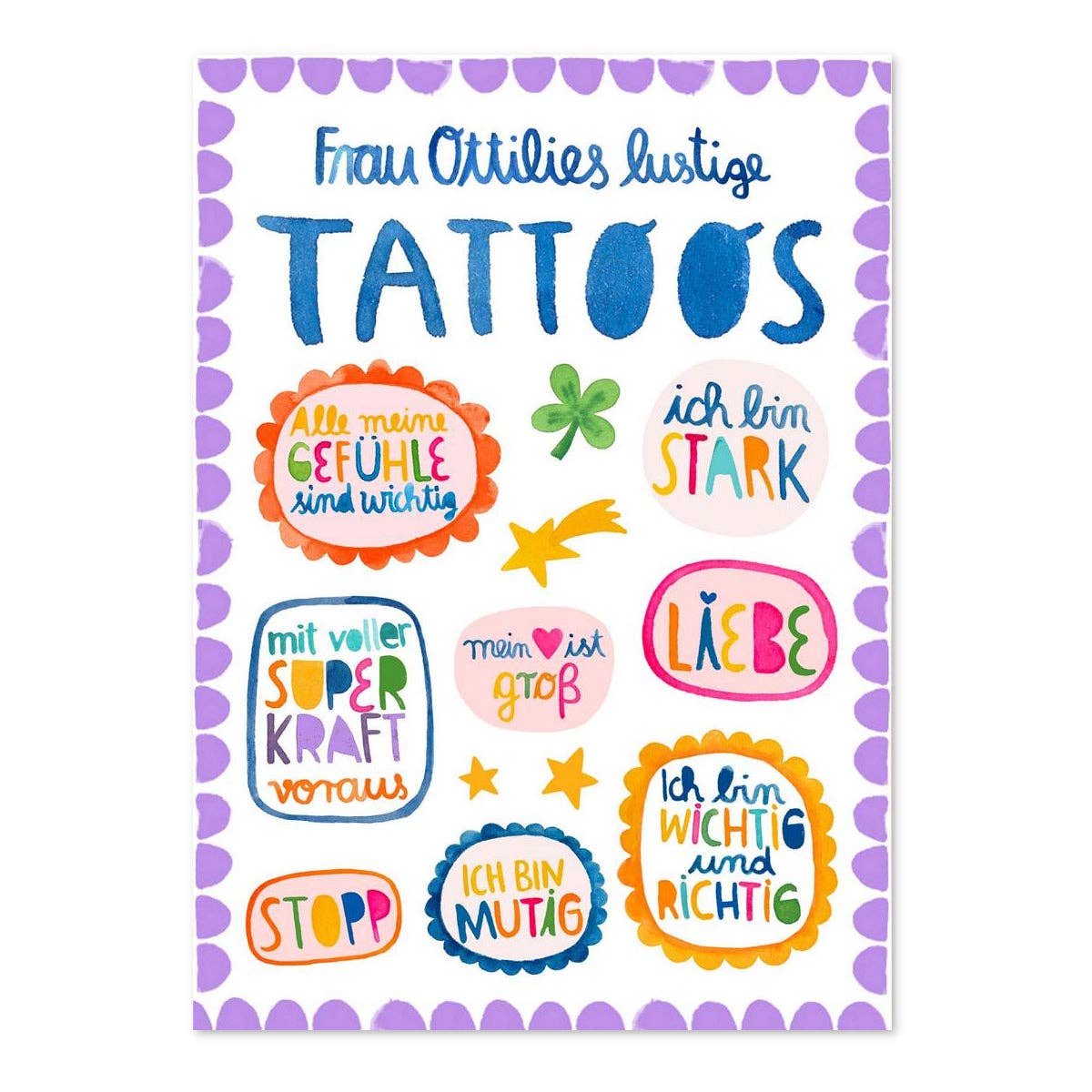 Kindertattoos - Affirmationen