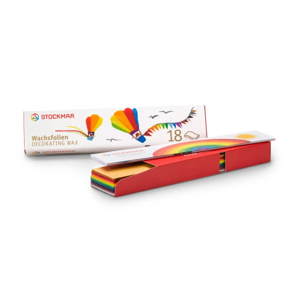 Stockmar Wachsfolien 18 Farben 200 x 40 mm