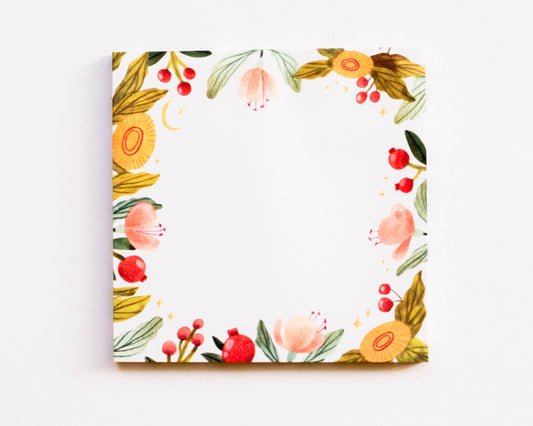 Haftnotizen - Fröhliche Blumen