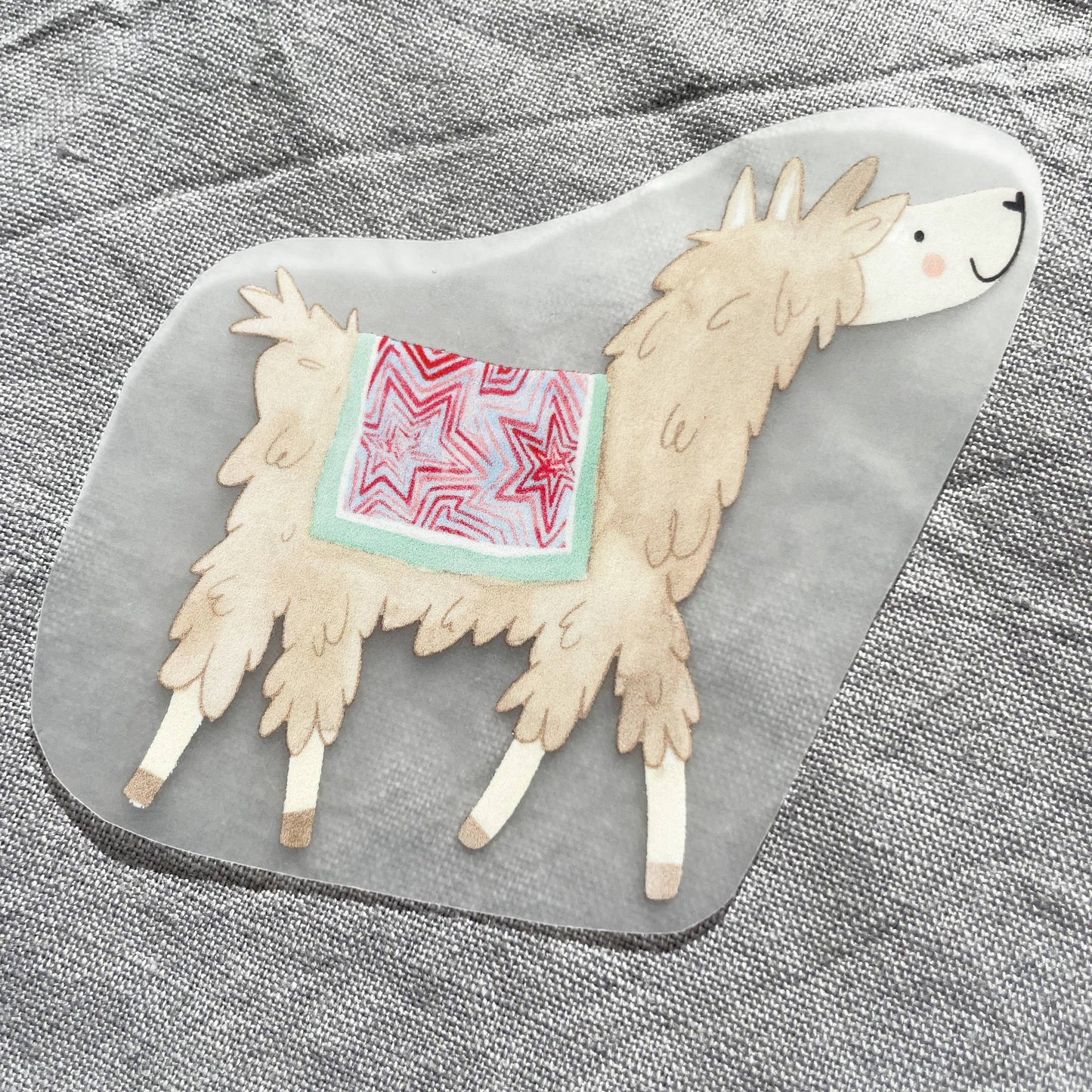 Bügelbild - Lama