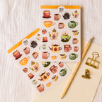 Stickerbogen Herbsttassen von Wild Pencil Studio
