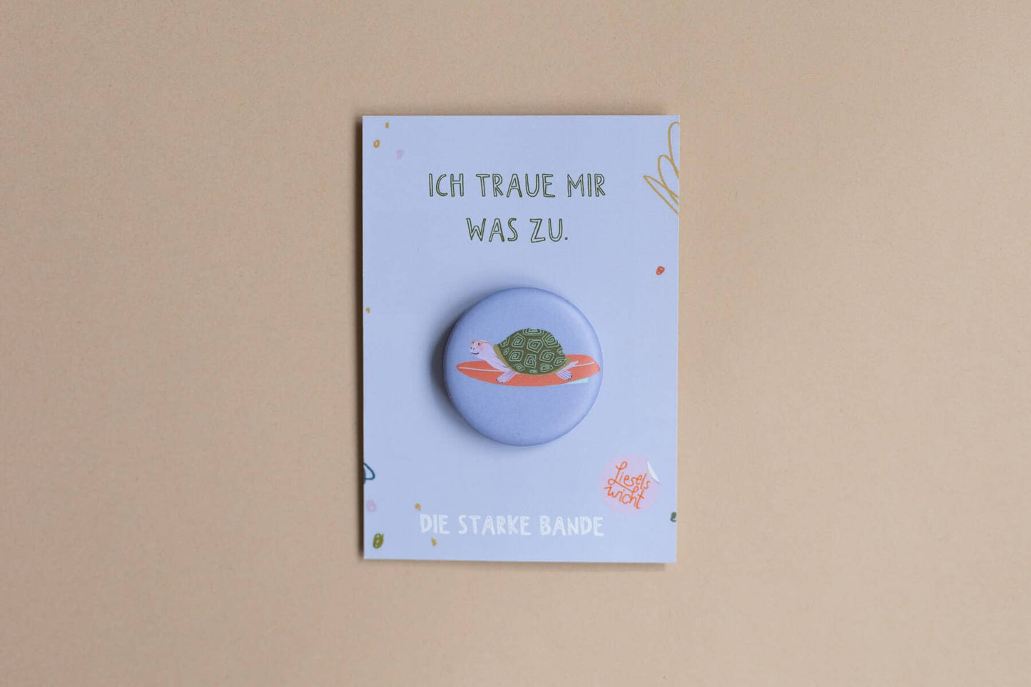 Button - Schildkröte - Ich traue mir was zu