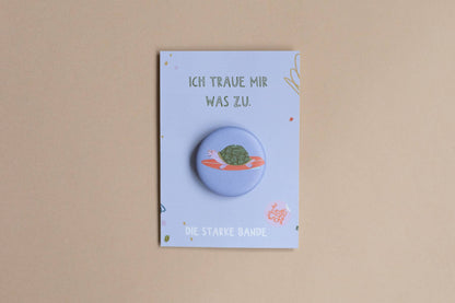 Button - Schildkröte - Ich traue mir was zu