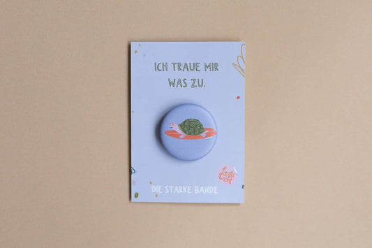 Button - Schildkröte - Ich traue mir was zu