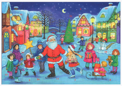 Adventskalender - Schlittschuh laufen mit dem Weihnachtsmann