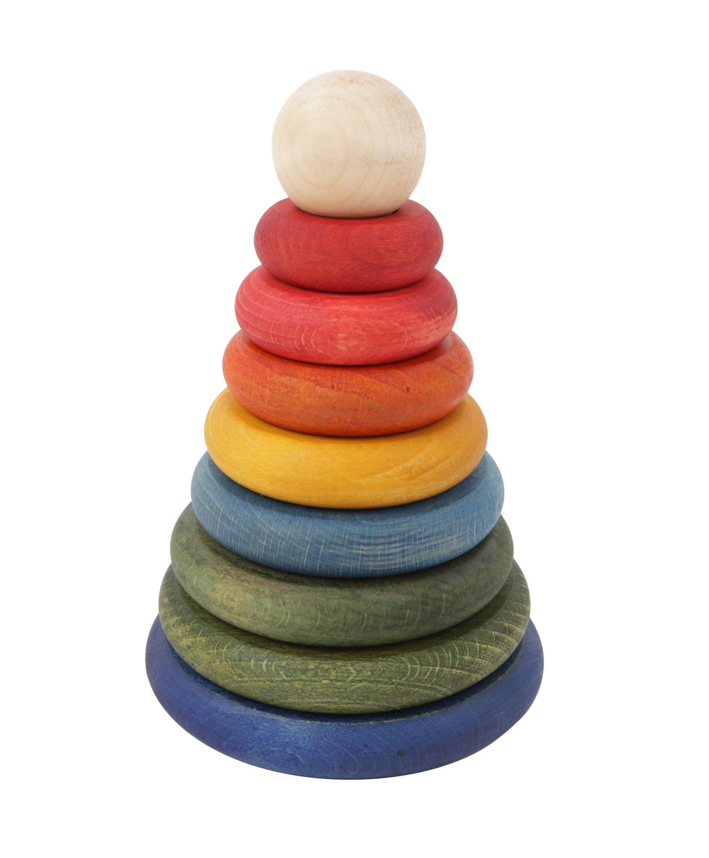 Stapelpyramide Regenbogen von Wooden Story