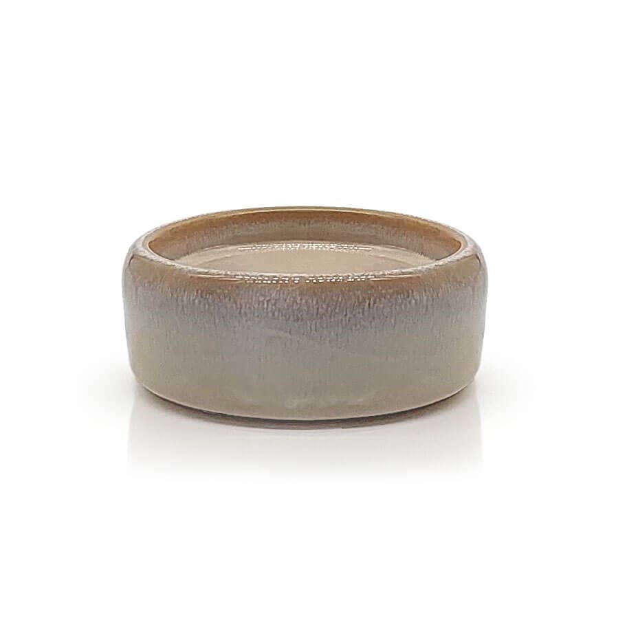 Kerzenteller klein, sand