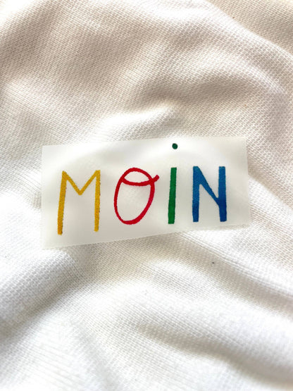 Bügelbild - Moin