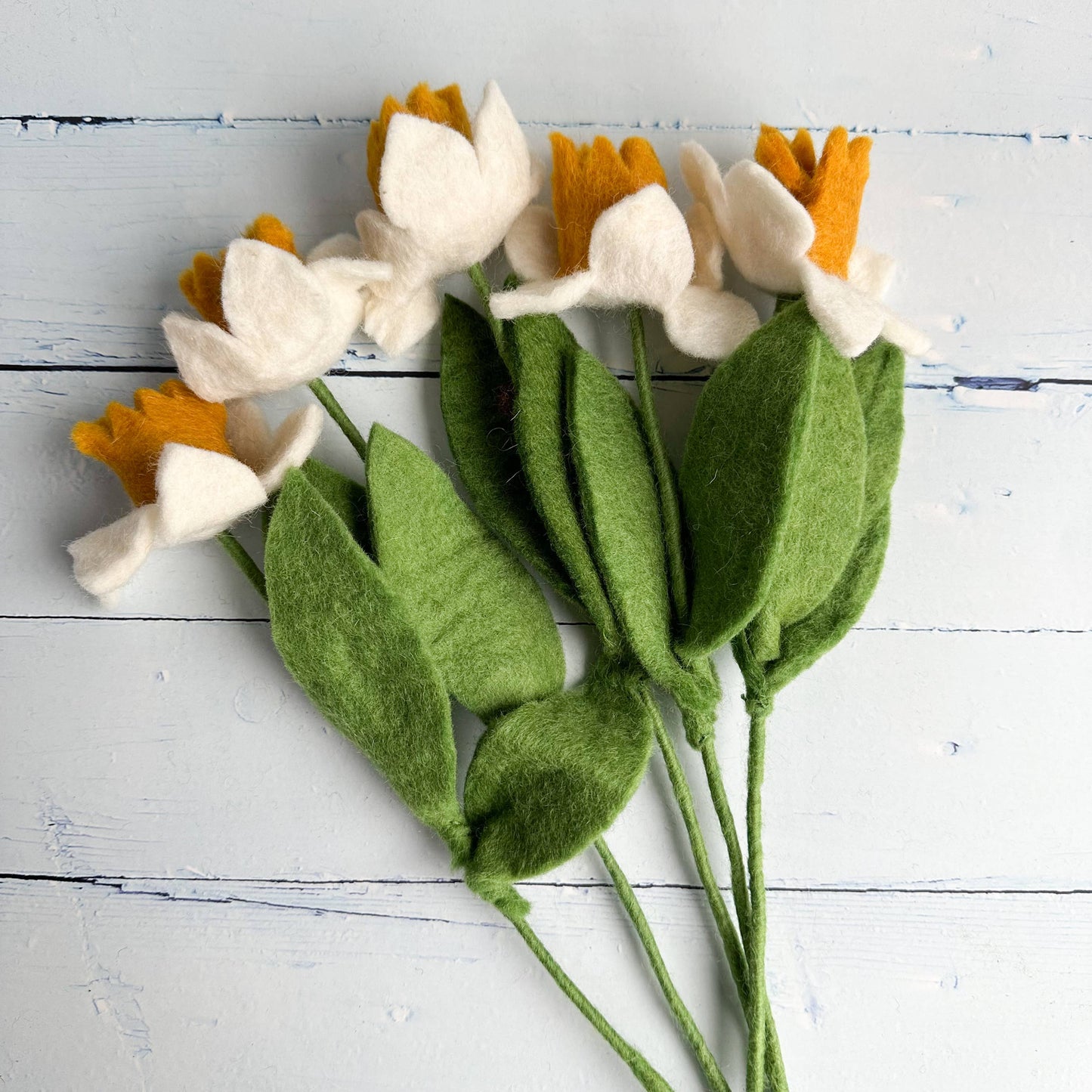 Filz - Narzissenblume mit Stiel