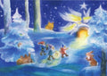 Postkarte Weihnachten mit den Zwergen von Dorothea Schmidt A6