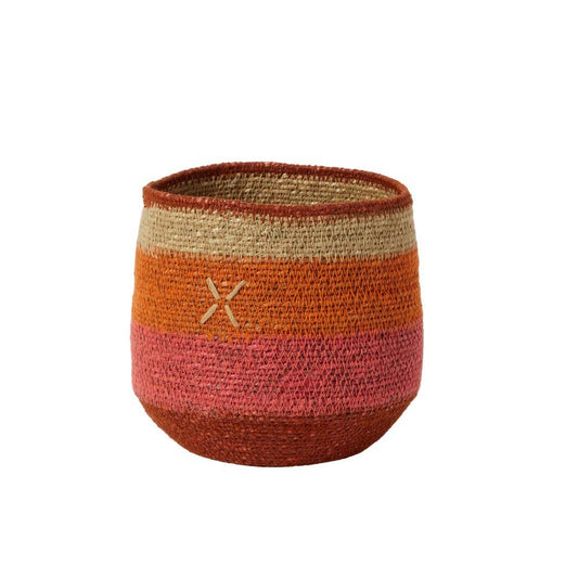 Korb - Orange Kreuz - 17cm
