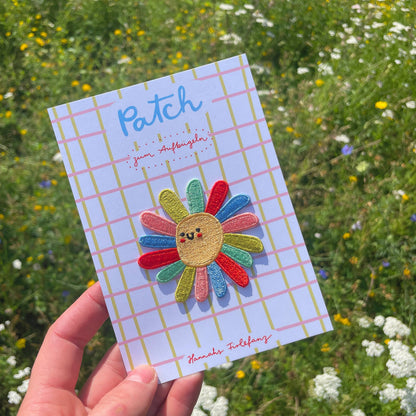Bügelbild - Blumen Design