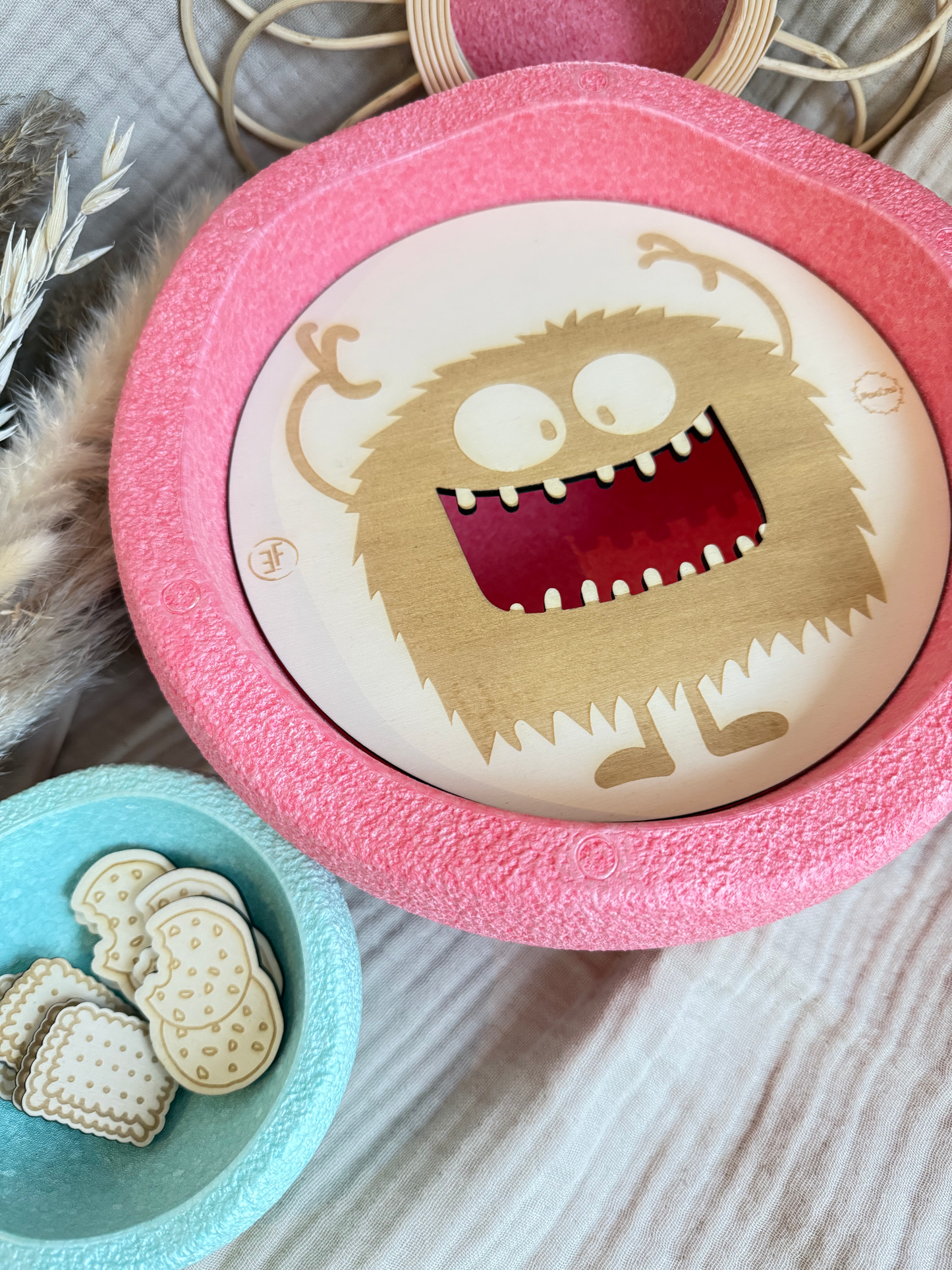 Cookie-Monster - Aktivitätsplatte kompatibel mit Stapelstein®