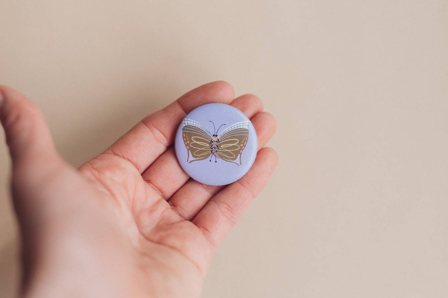 Button - Schmetterling - Frei entfalten