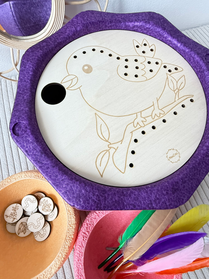 Vogel - Aktivitätsplatte kompatibel mit Stapelstein®