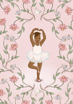 Postkarte Ballerina Floral von Belle & Boo A6
