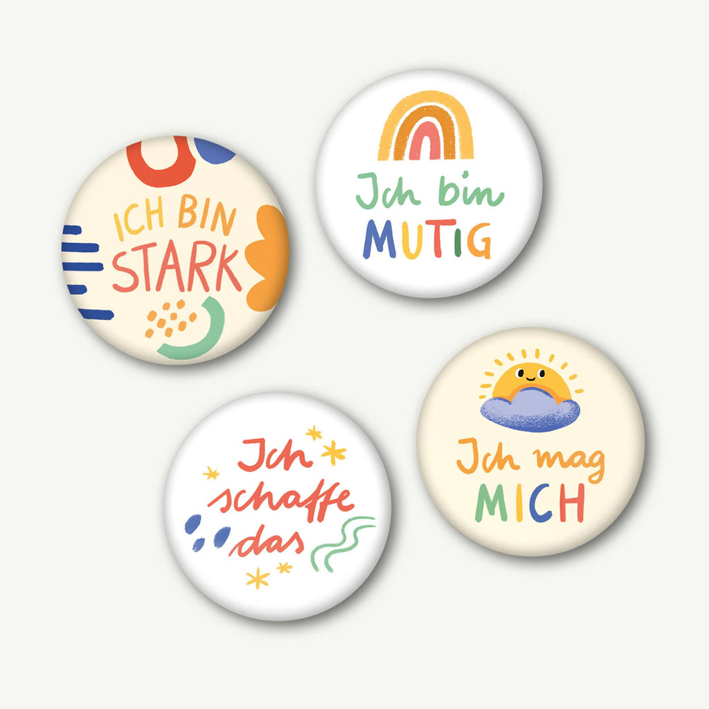 Magnet Ich bin stark von VIERUNDFÜNFZIG 37 mm