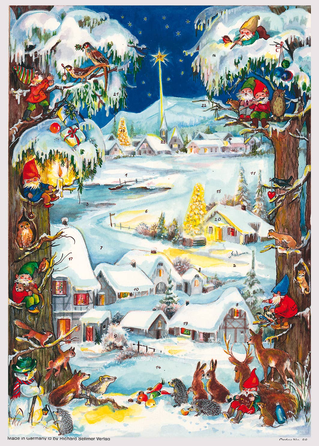 Adventskalender - Winterliches Dorf