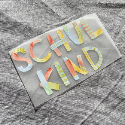 Bügelbild - Schulkind