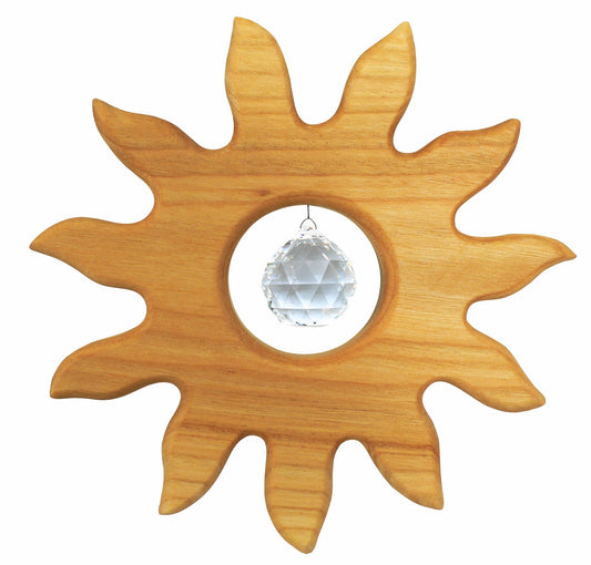 Fensterschmuck - Sonne klein mit Regenbogen-Kristall