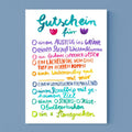 Postkarte Gutschein zum Ankreuzen von Frau Ottilie A6