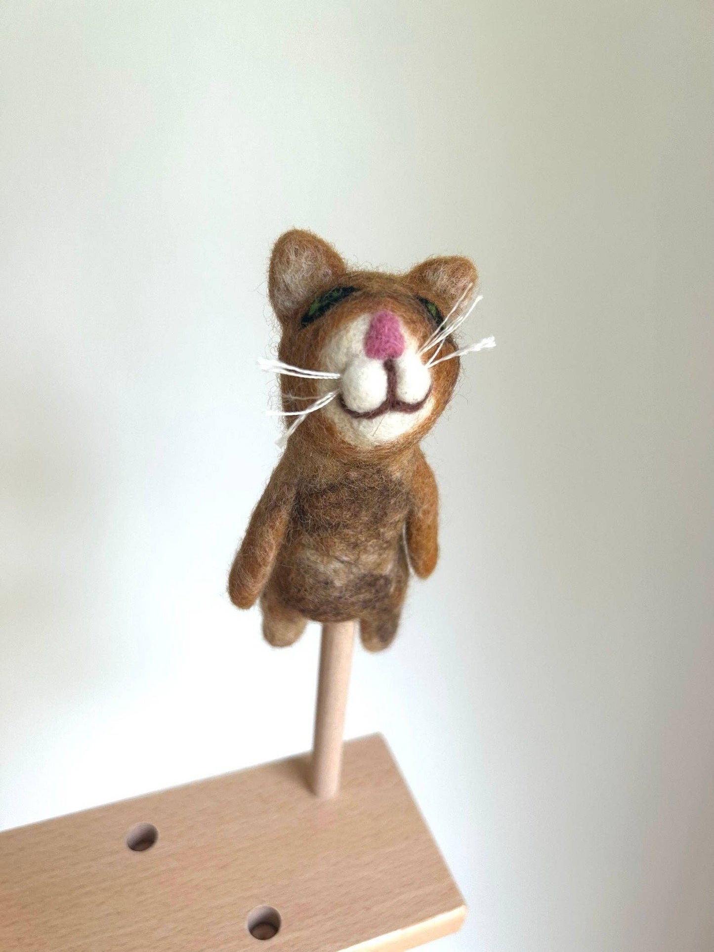 Filz-Fingerpuppe - Katze