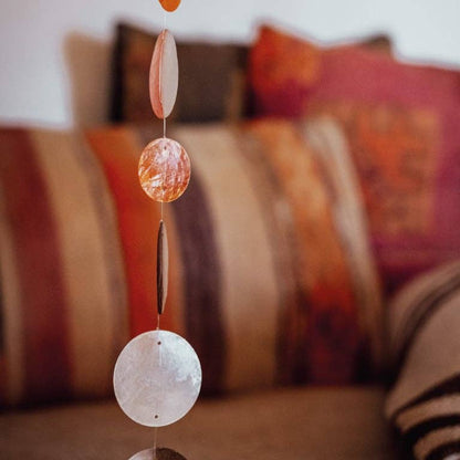 Windspiel - Capiz - Orange Mix