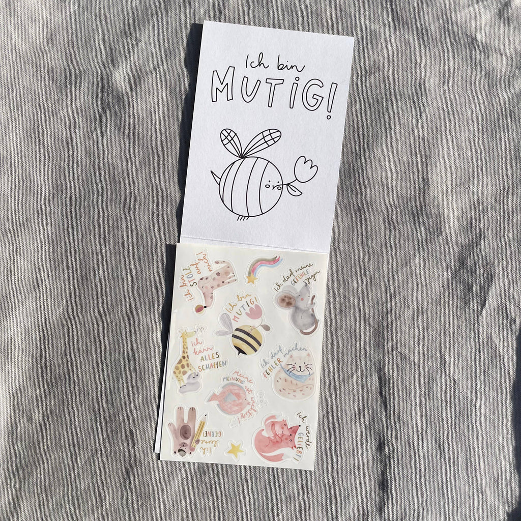Spülmaschinenfeste Sticker Mutmacher von Hannahs Firlefanz A6