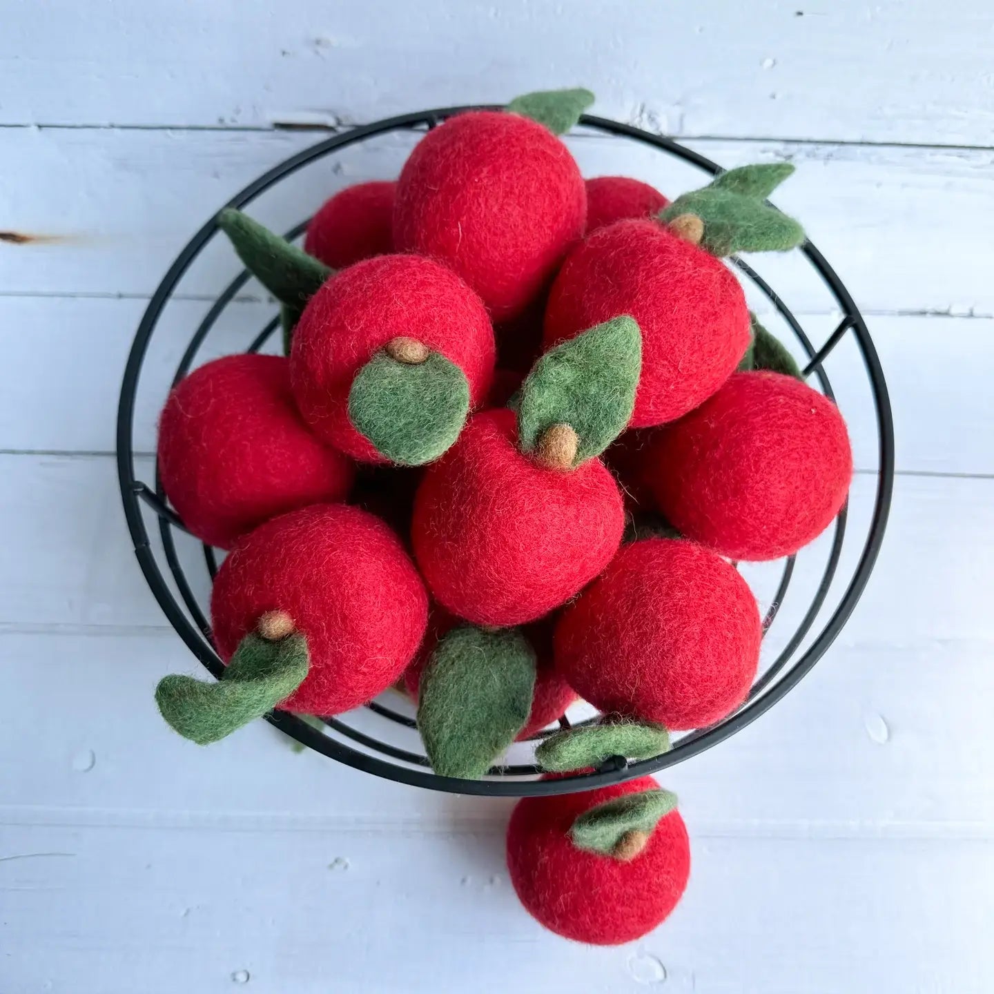 Filzfigur - Roter Apfel