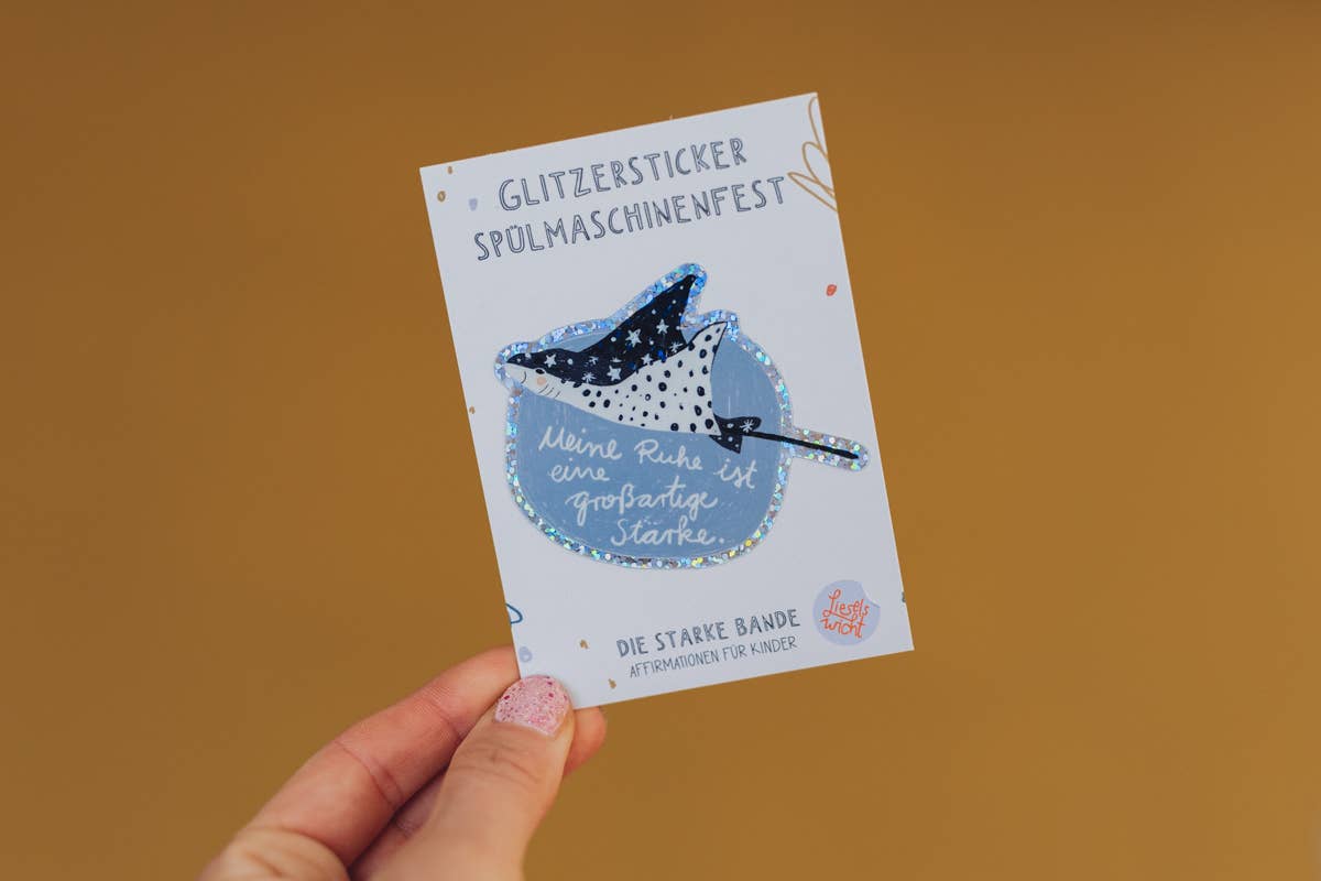 Glitzersticker Rochen von Liesels Wicht, Ansicht 2
