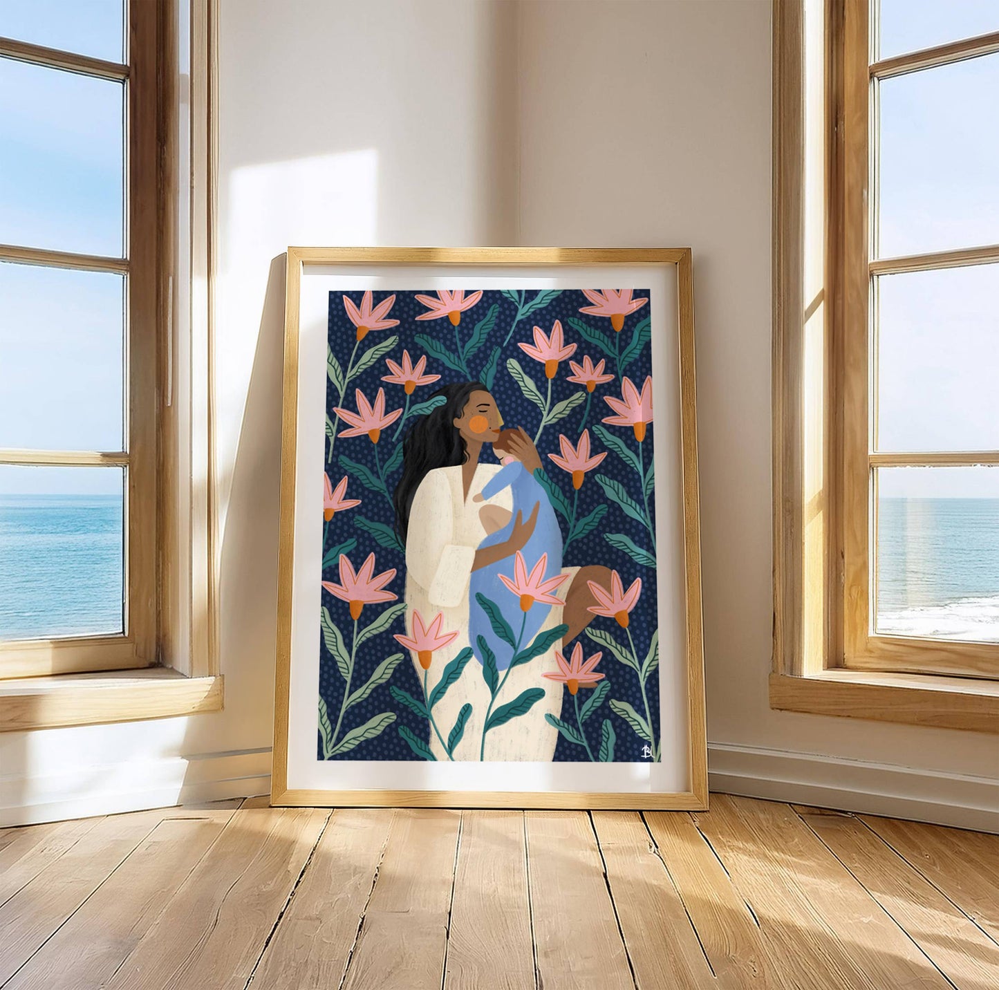 Blühende Mama - Kunstdruck A3