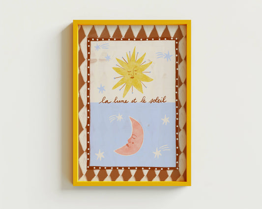 Print - Folk la lune et le soleil