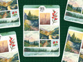 Stickerbogen Waldlandschaften von Wild Pencil Studio
