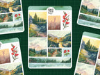 Stickerbogen Waldlandschaften von Wild Pencil Studio