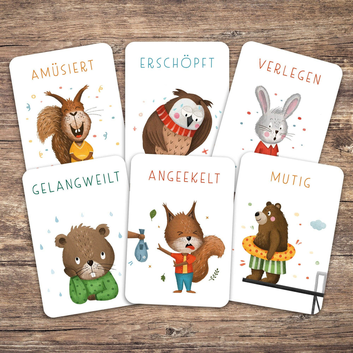 Gefühlskarten Starke Gefühle für Kinder von Rüsselfuchs