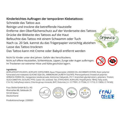 Kindertattoos - Ritter & Drachen