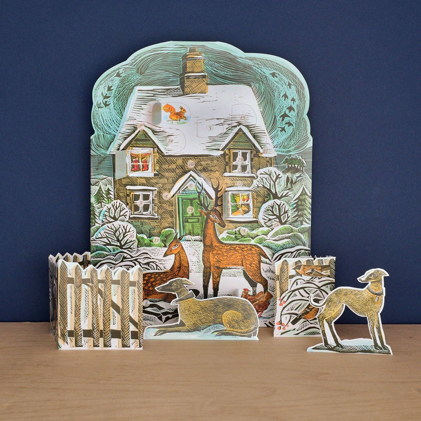 Weihnachts-Häuschen-Adventskalender