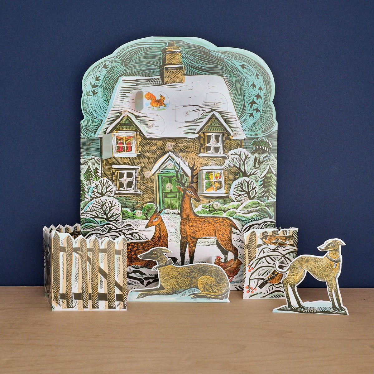 Weihnachts-Häuschen-Adventskalender