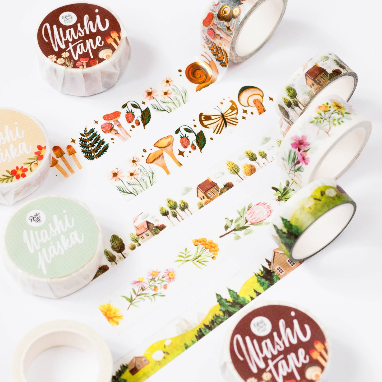 Washi Tape - Goldener Wald