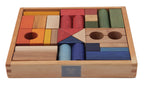 Holzbausteine Regenbogen im Tablett von Wooden Story, 30 Stück