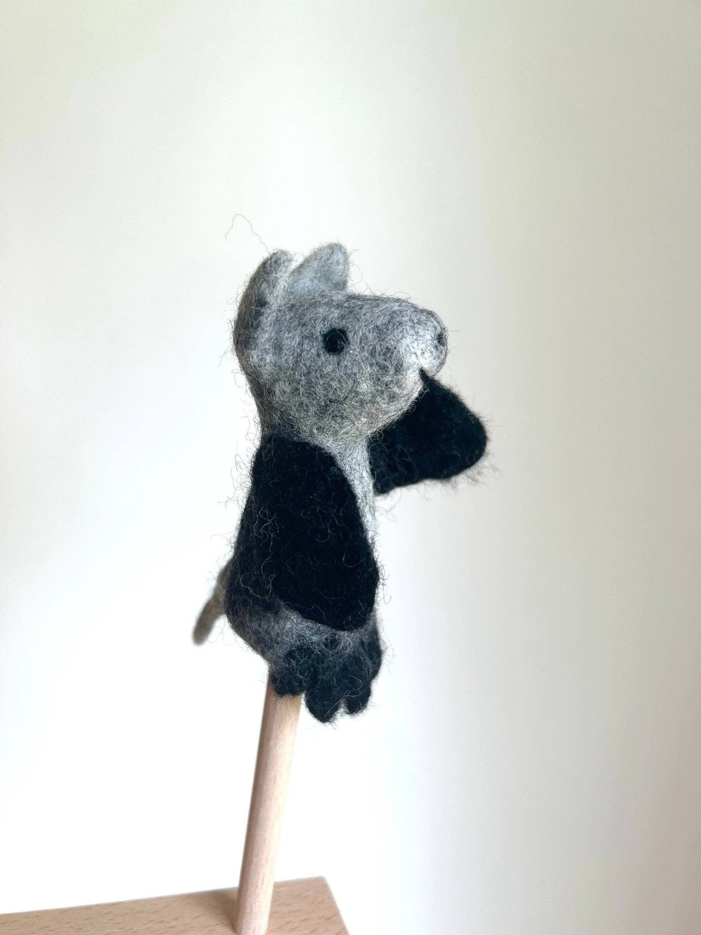 Filz-Fingerpuppe - Fledermaus